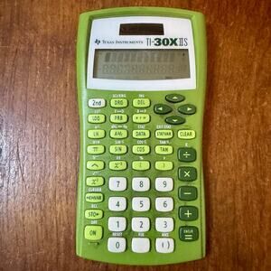 Texas Instruments TI-30X IIS Scientific Calculator Green Tested No Cover